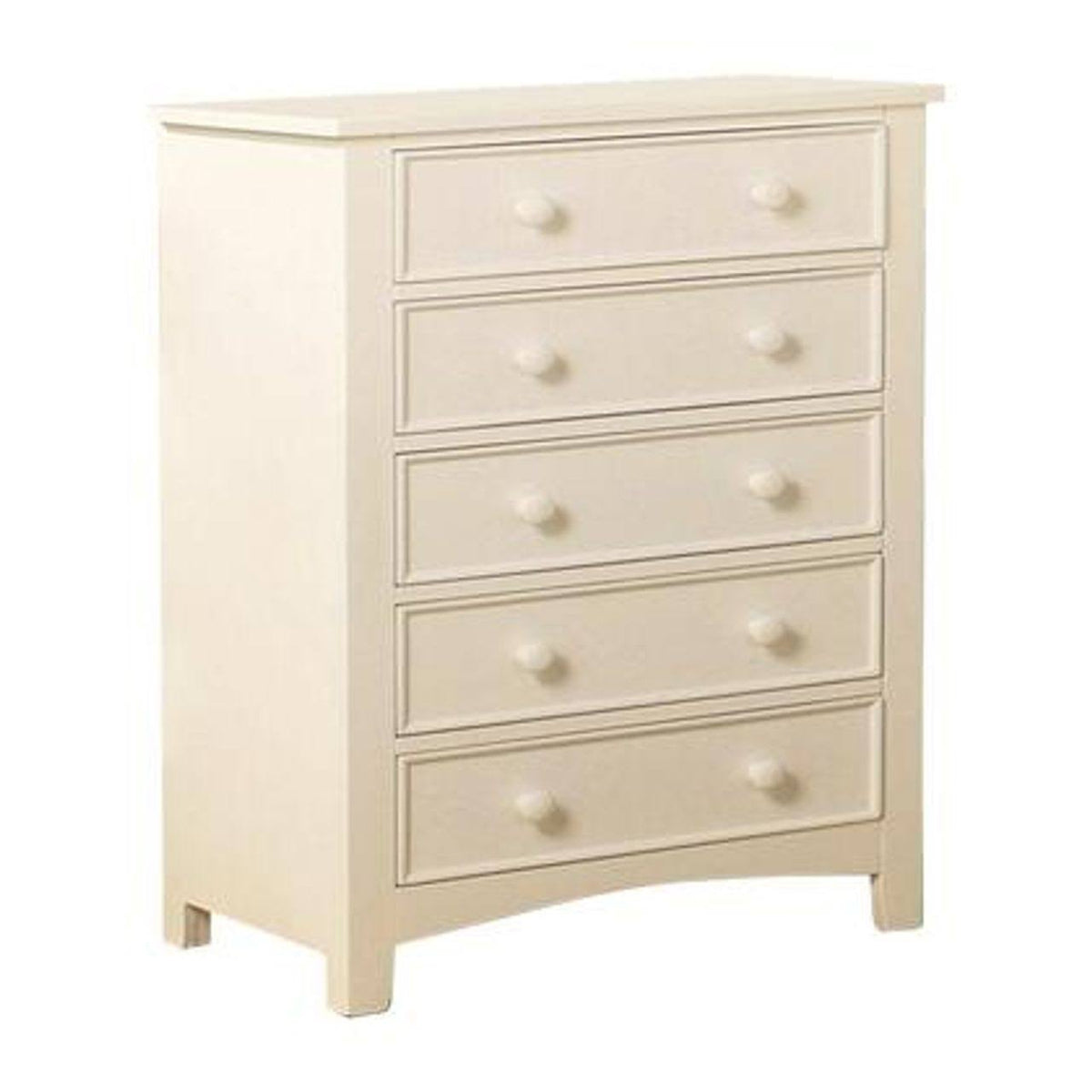 White 5 Drawer Wooden Chest H860433