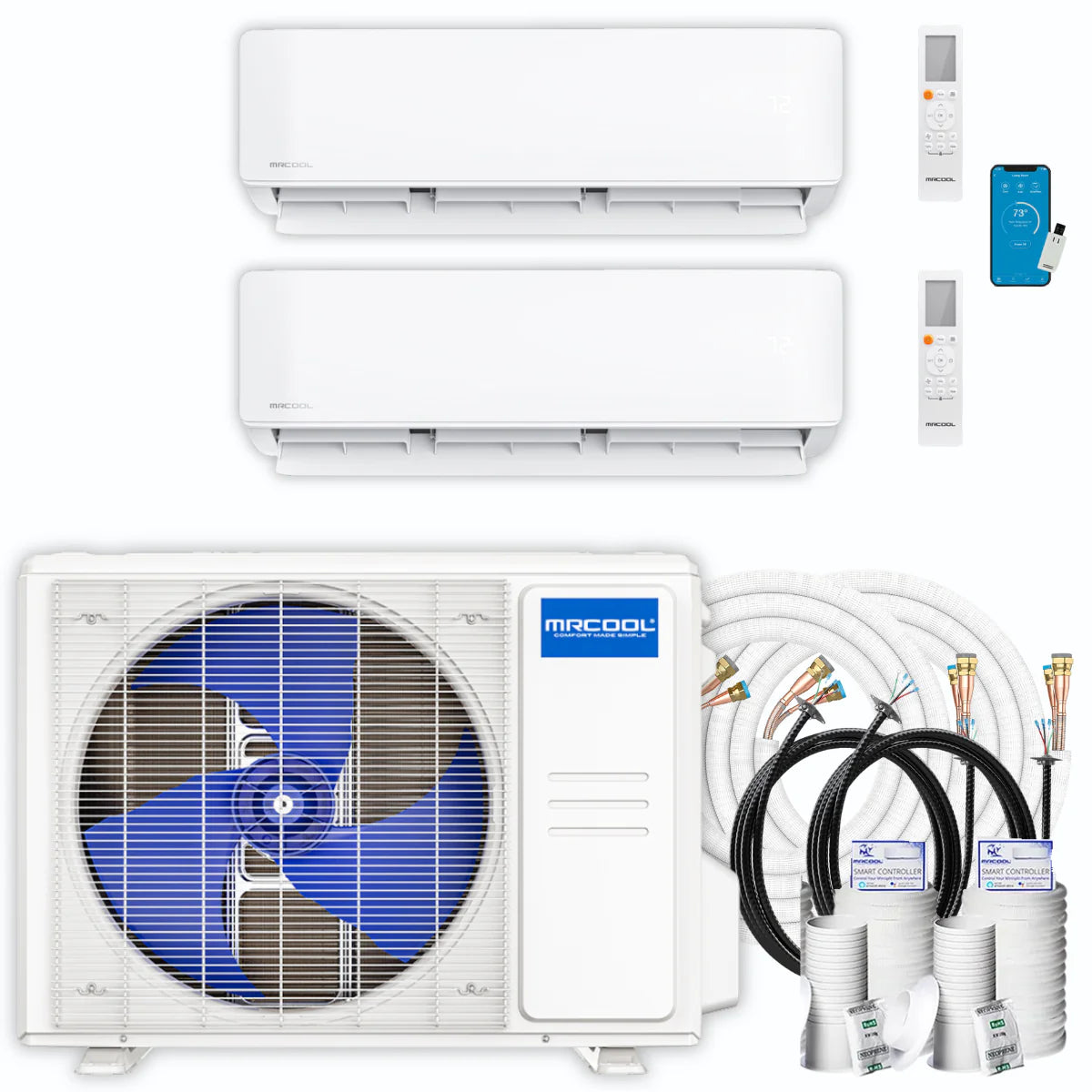 27,000 BTU 2 Zone Ductless Mini Split Air Conditioner and Heat Pump K202397