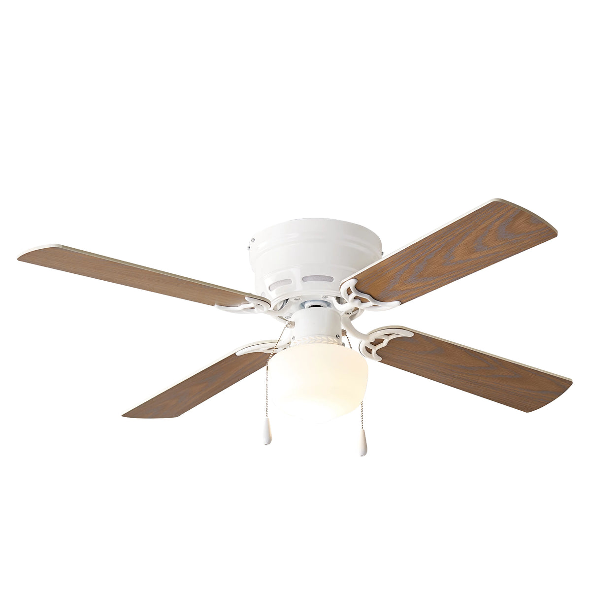 White 4 Blades LED Ceiling Fan E2379