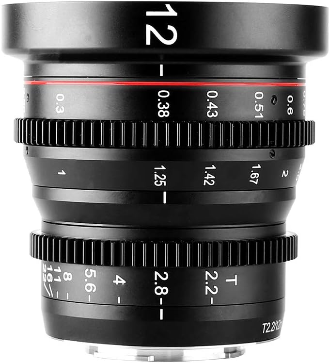 12mm T2.2 Manual Focus Wide Angle Cinema Lens for M43 Mount Cameras P9689