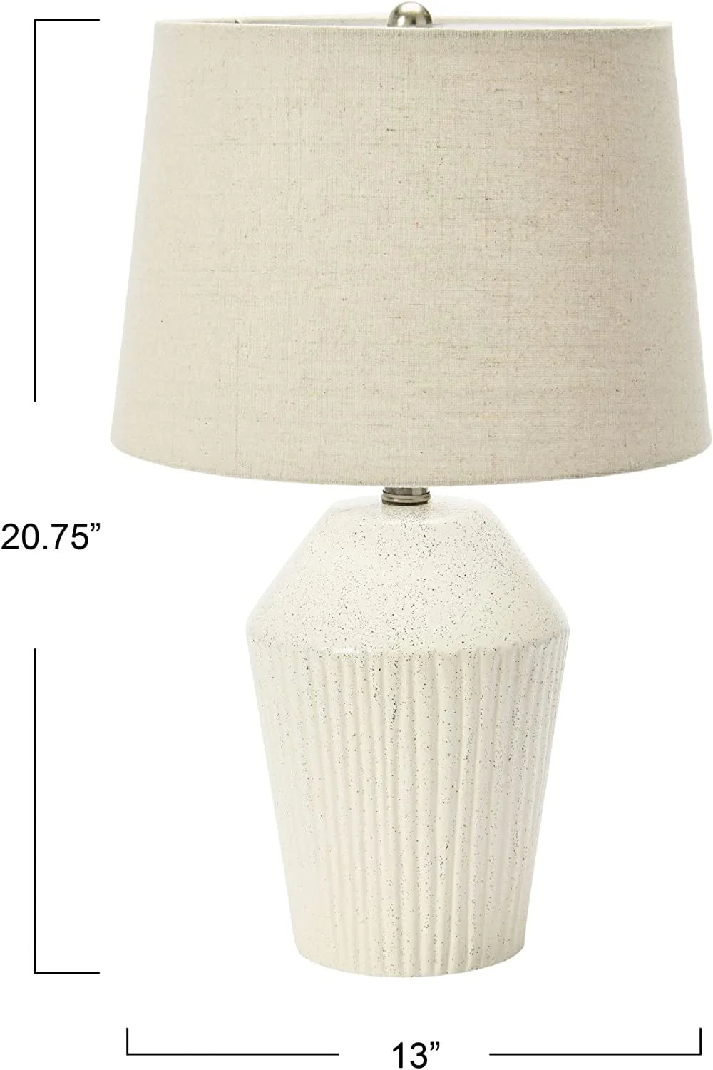 13" Round Stoneware Desk Lamp F25367