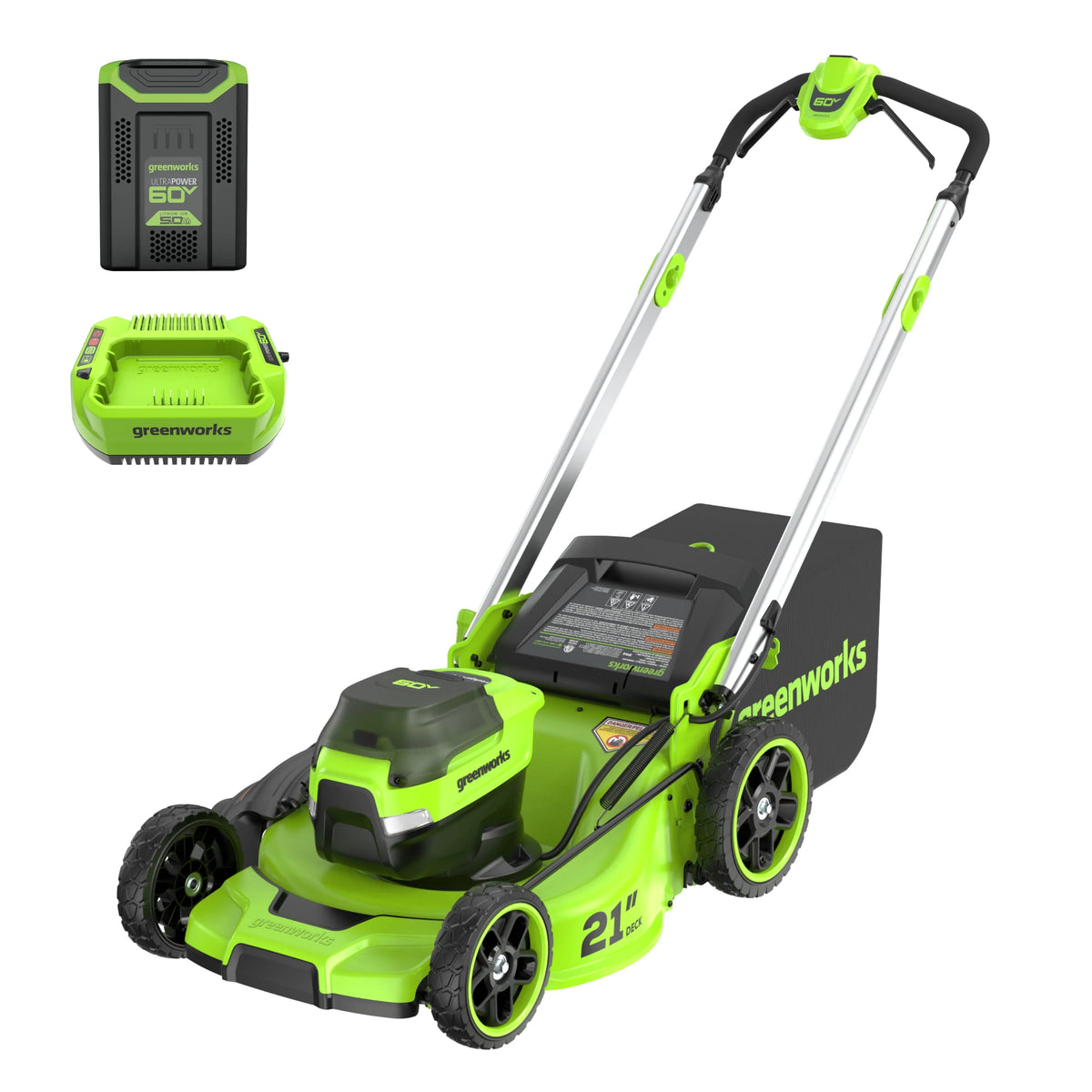 60V 21 Push Lawn Mower with Battery & Charger U91474