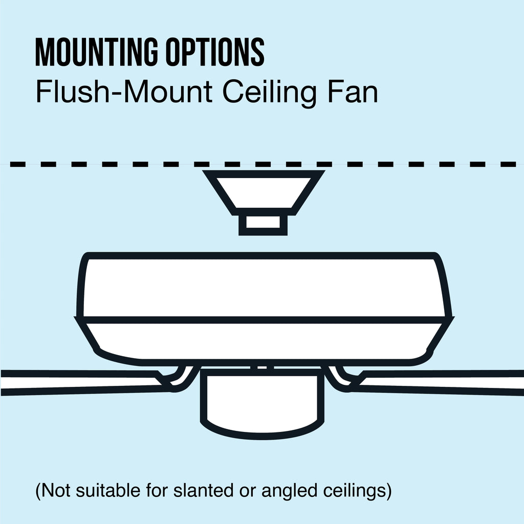 White 4 Blades LED Ceiling Fan E2379