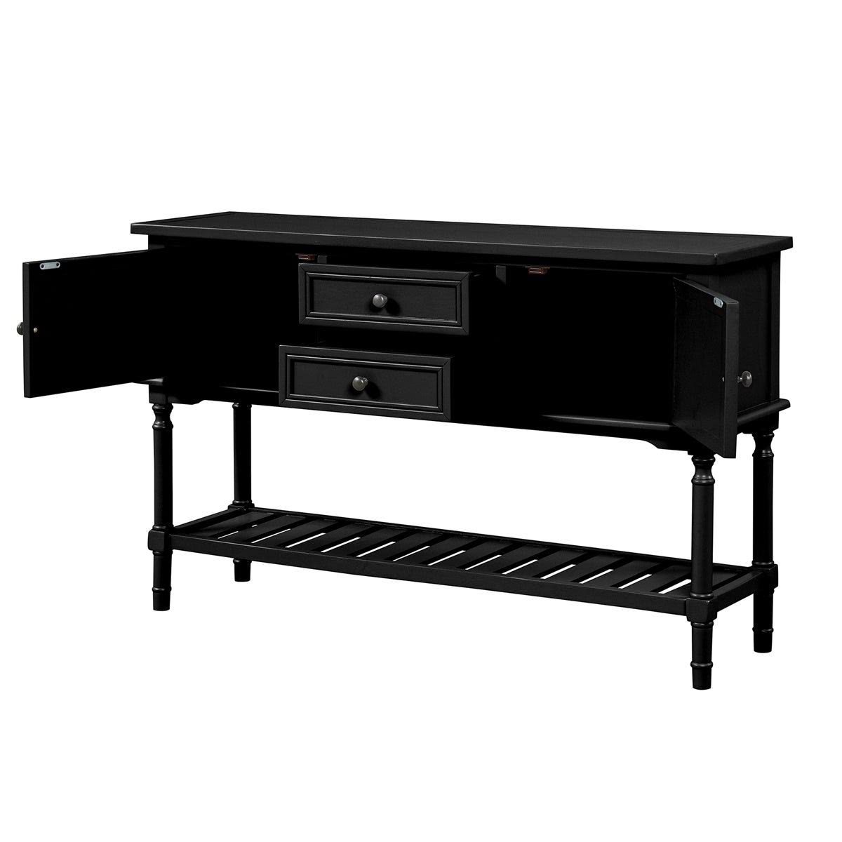 Navy Blue Console Table with 2 Drawers T55728