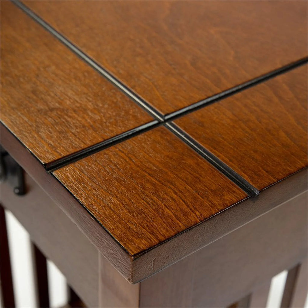 1 Drawer Farmhouse Wood End Table in Antique Oak N567526