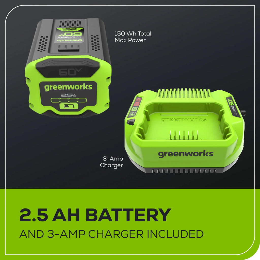 60V 8 Edger with 2.5Ah Battery & Charger P20034
