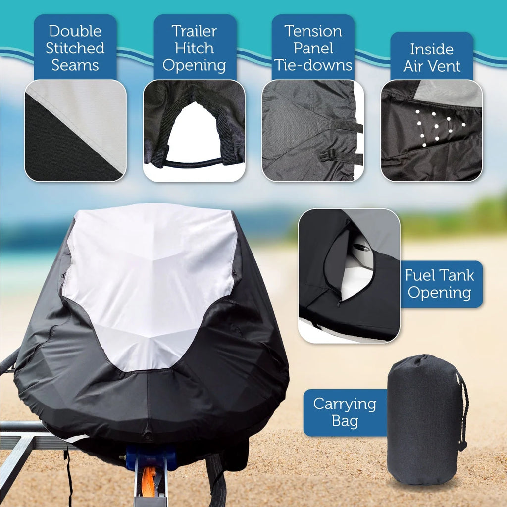 Black/Grey Jet Ski PWC Cover C360732