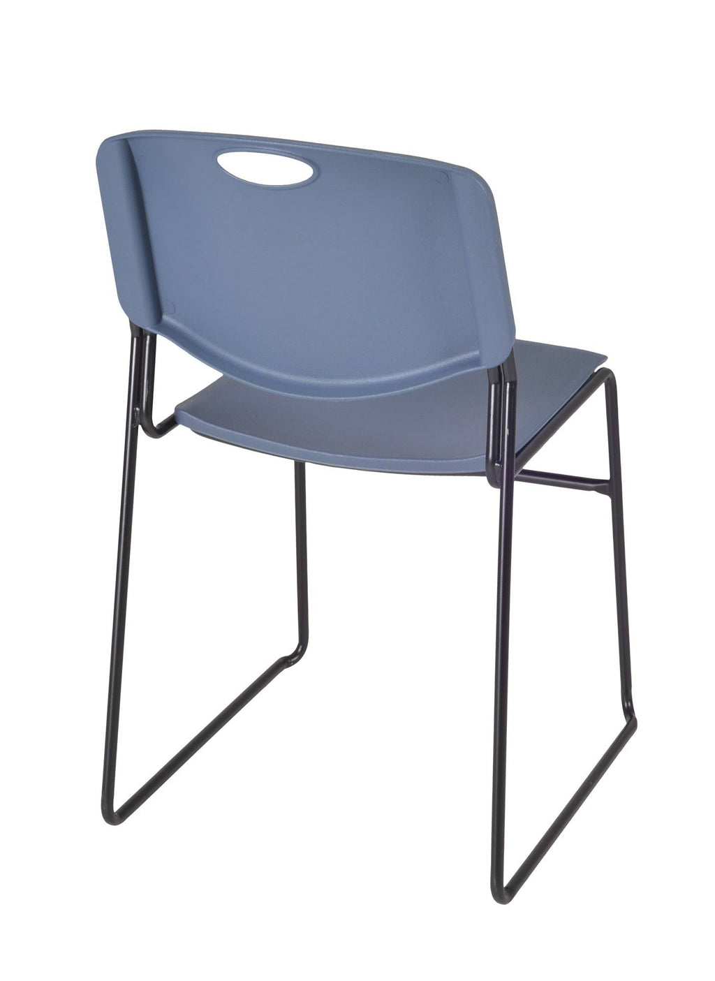 36x22 Round Breakroom Table with 4 Stack Chairs S543835