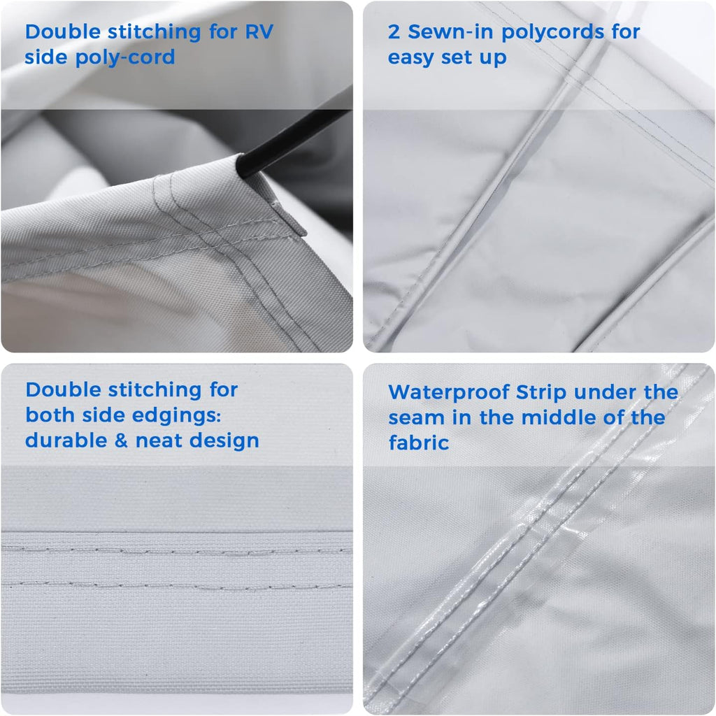 RV Awning Fabric Replacement 20' Gray Z482
