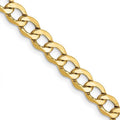 10K Yellow Gold 5.25 mm Curb Link Chain H9172