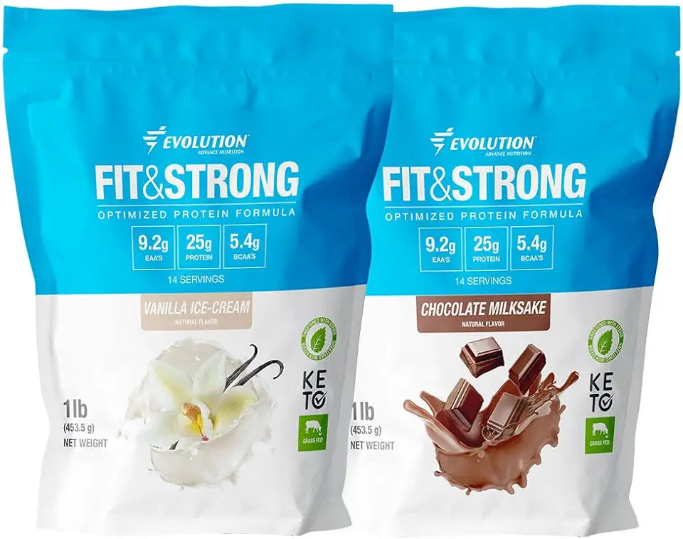 Pure Whey Protein Powder with BCAA Vanilla and Chocolate 2 Pounds L616881