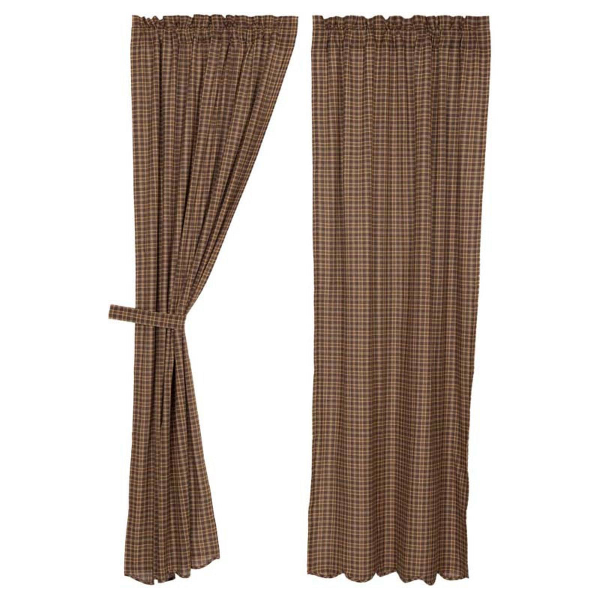 Scalloped Lined Panel Set of 2 W604