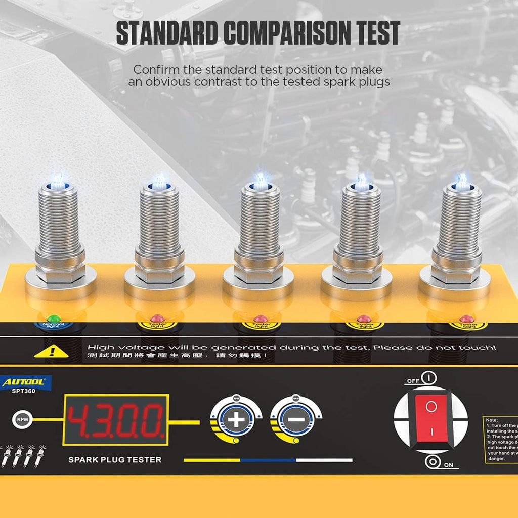 Car Spark Plug Tester with Adjustable 5Holes Detector I905