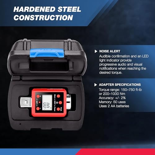3/4-Inch Digital Torque Adapter, 150-750 ft-lb V6913