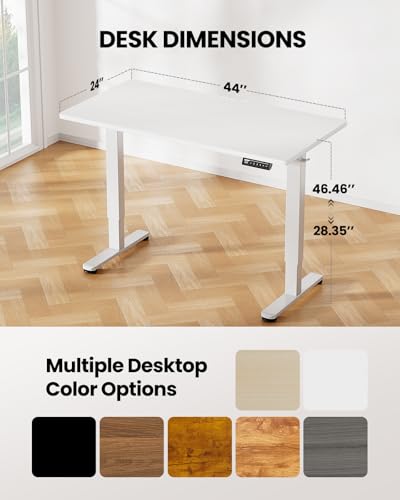 48 x 24 Inches Height Adjustable Electric Standing Desk with Memory S326615