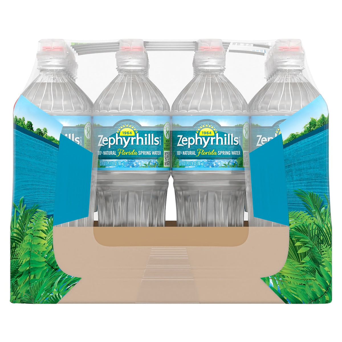 Natural Spring Water 24-700mL Sport Bottles with Flip Cap A1857