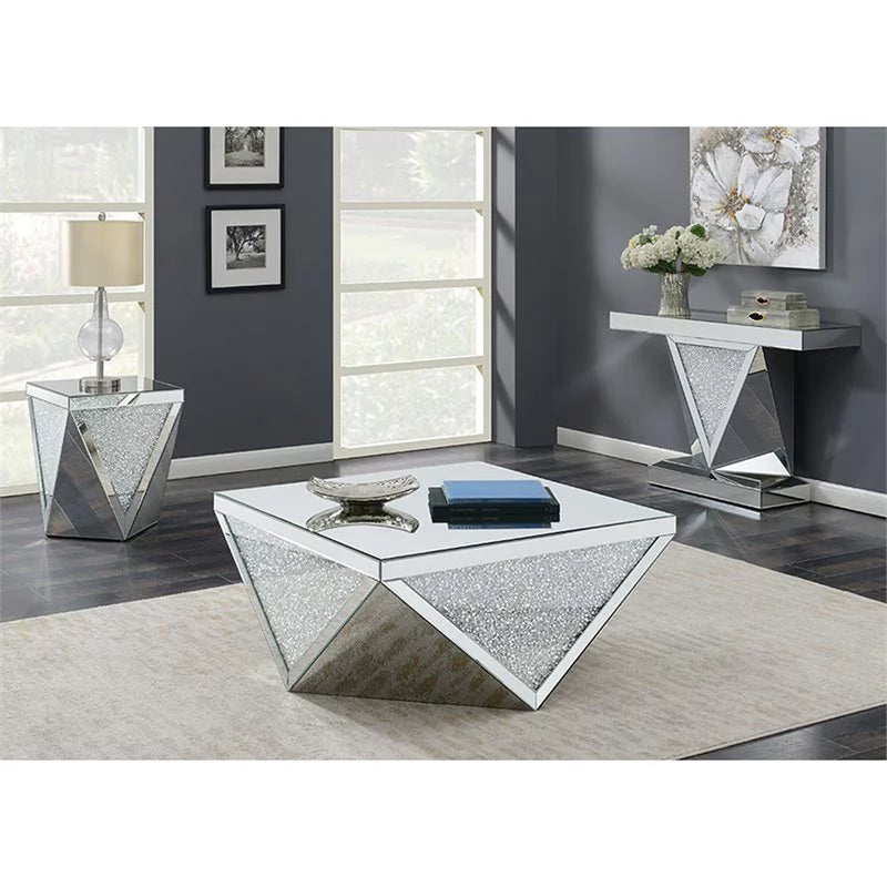 Rectangular Sofa Table with Mirror V8687
