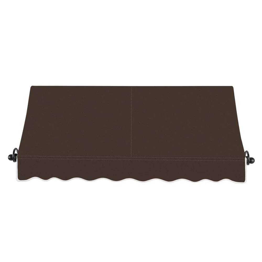 Brown Fixed Acrylic Fabric Awning A571