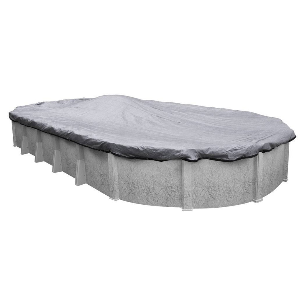 Black Oval Winter Pool Cover B374