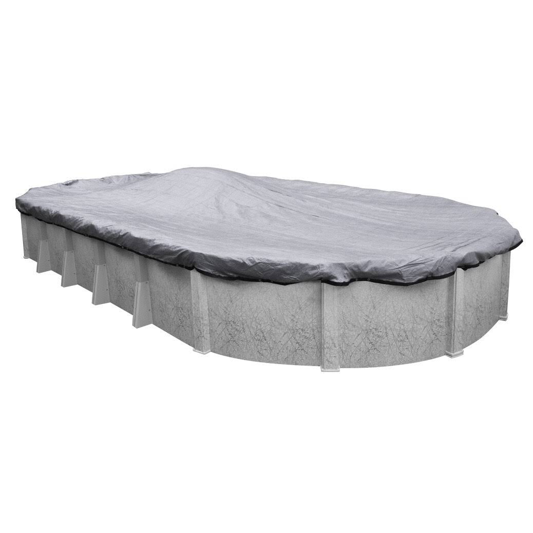Black Oval Winter Pool Cover B374