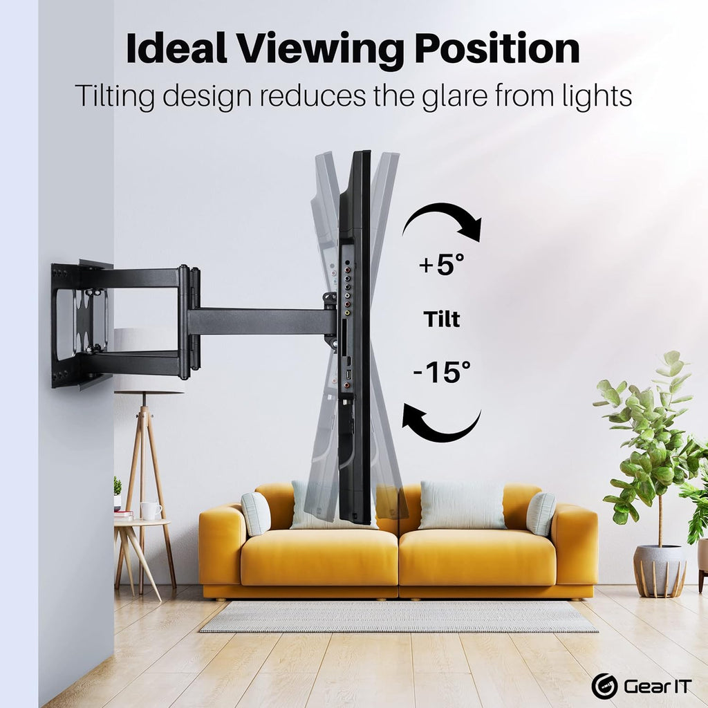 TV Wall Mount Full Motion Articulating Arm Vesa 200 300 400 600 Pack of 2 N7998