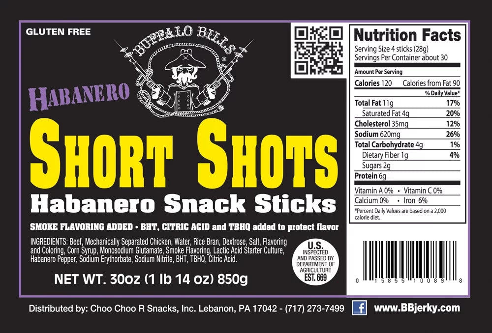Beef and Chicken Snack Sticks 30 oz A2274