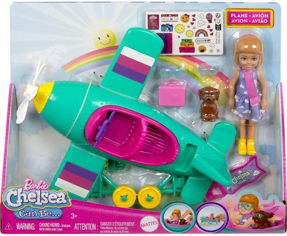 2-Seater Aircraft Playset with 7 Accessories V206485