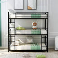 Black Metal Triple Bunk Bed W5540