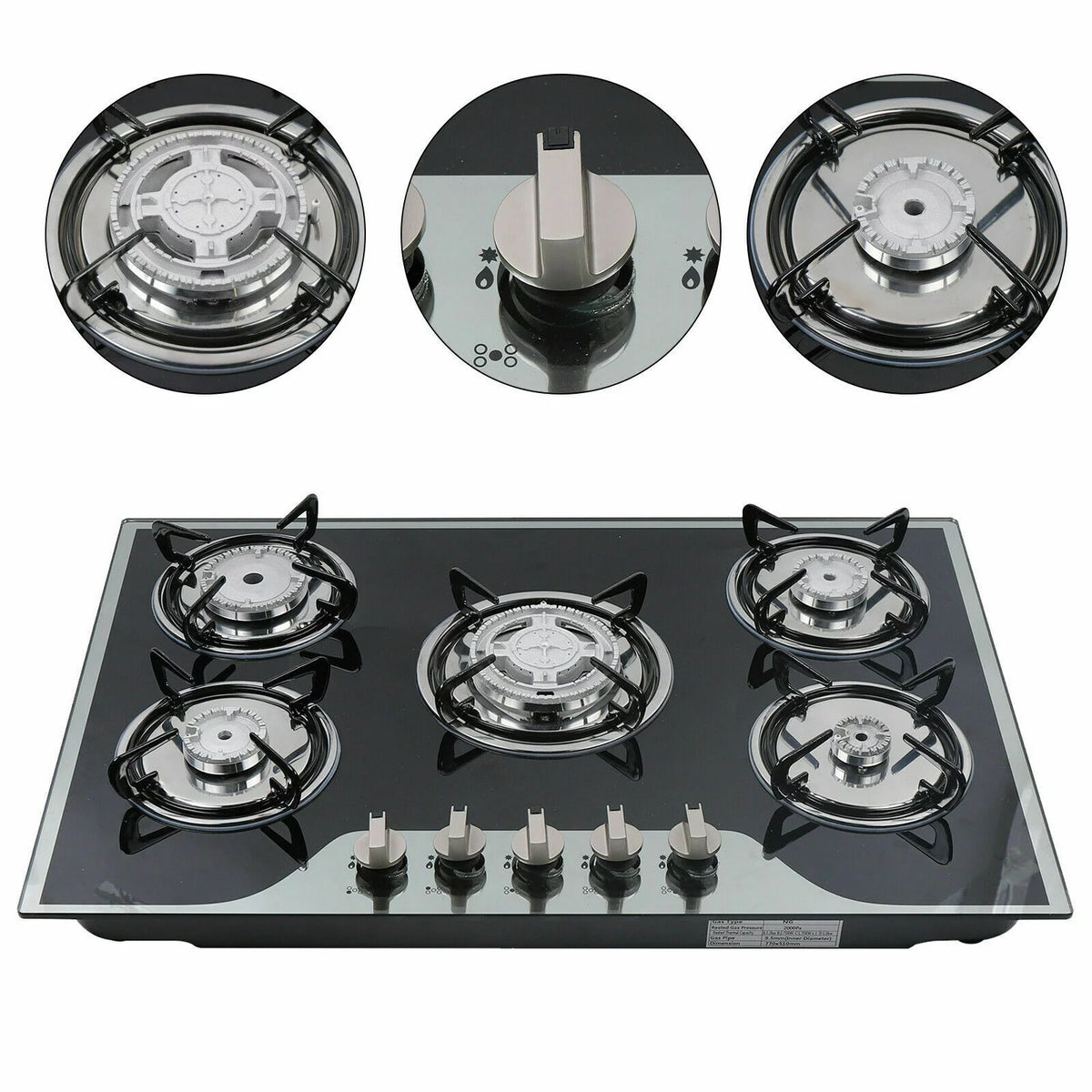 5 Burner Gas Cooktops J8985