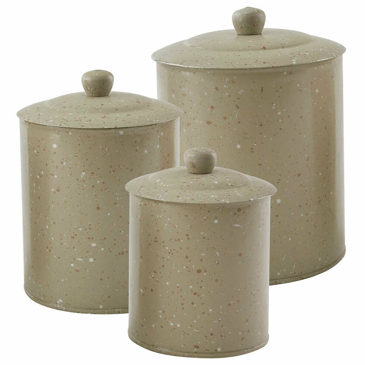 Sandstone Canister Set of 3 Y348
