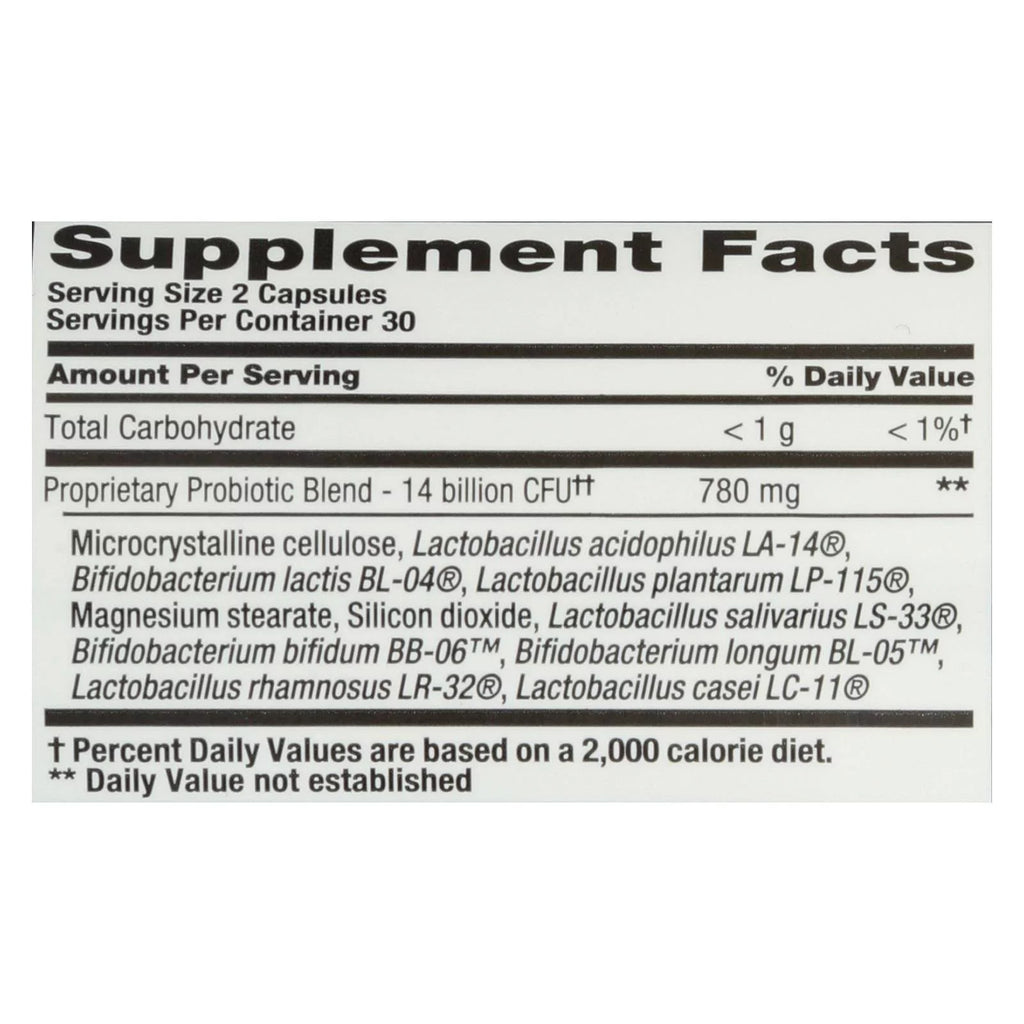 PB 8 Pro-Biotic Acidophilus 500 mg 60 Vegetarian Capsules Q792