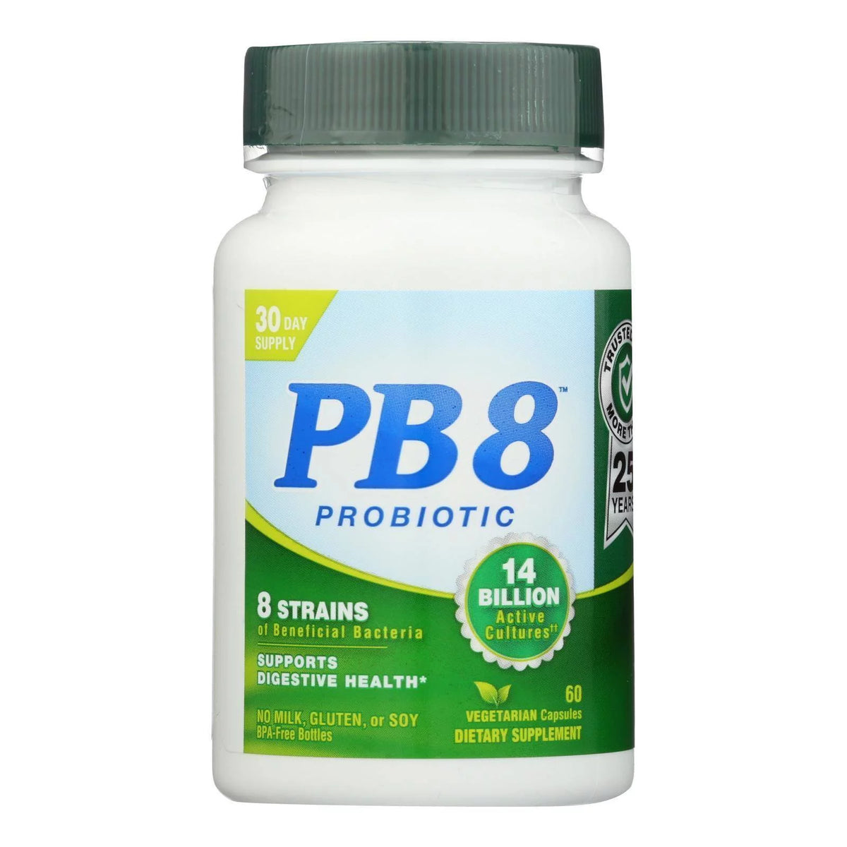 PB 8 Pro-Biotic Acidophilus 500 mg 60 Vegetarian Capsules Q792