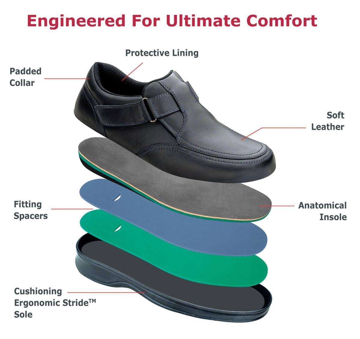 Black Leather Men's Shoes H11766