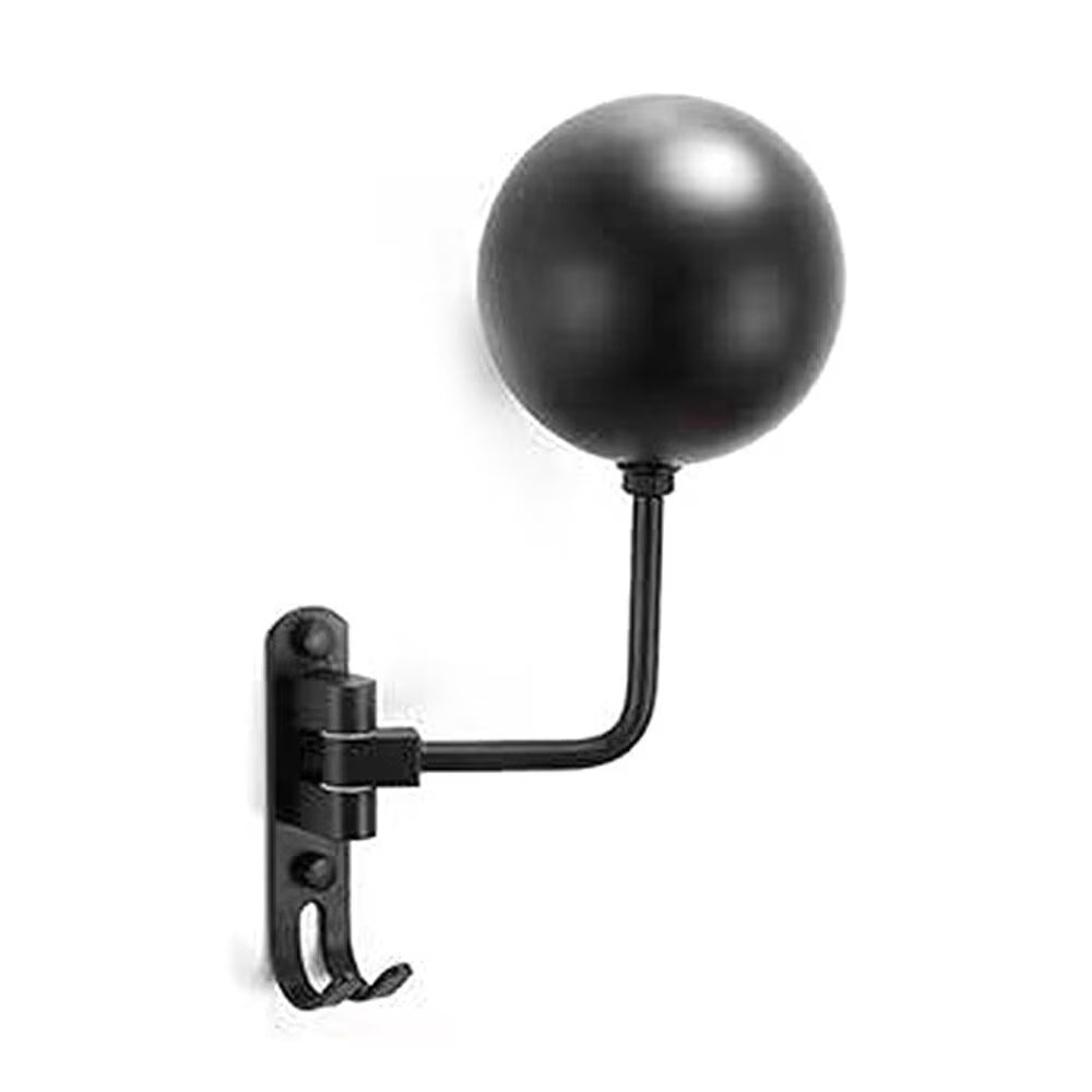 Wall-Mounted Metal Helmet Holder Hat Storage Rack Display Stand O132328