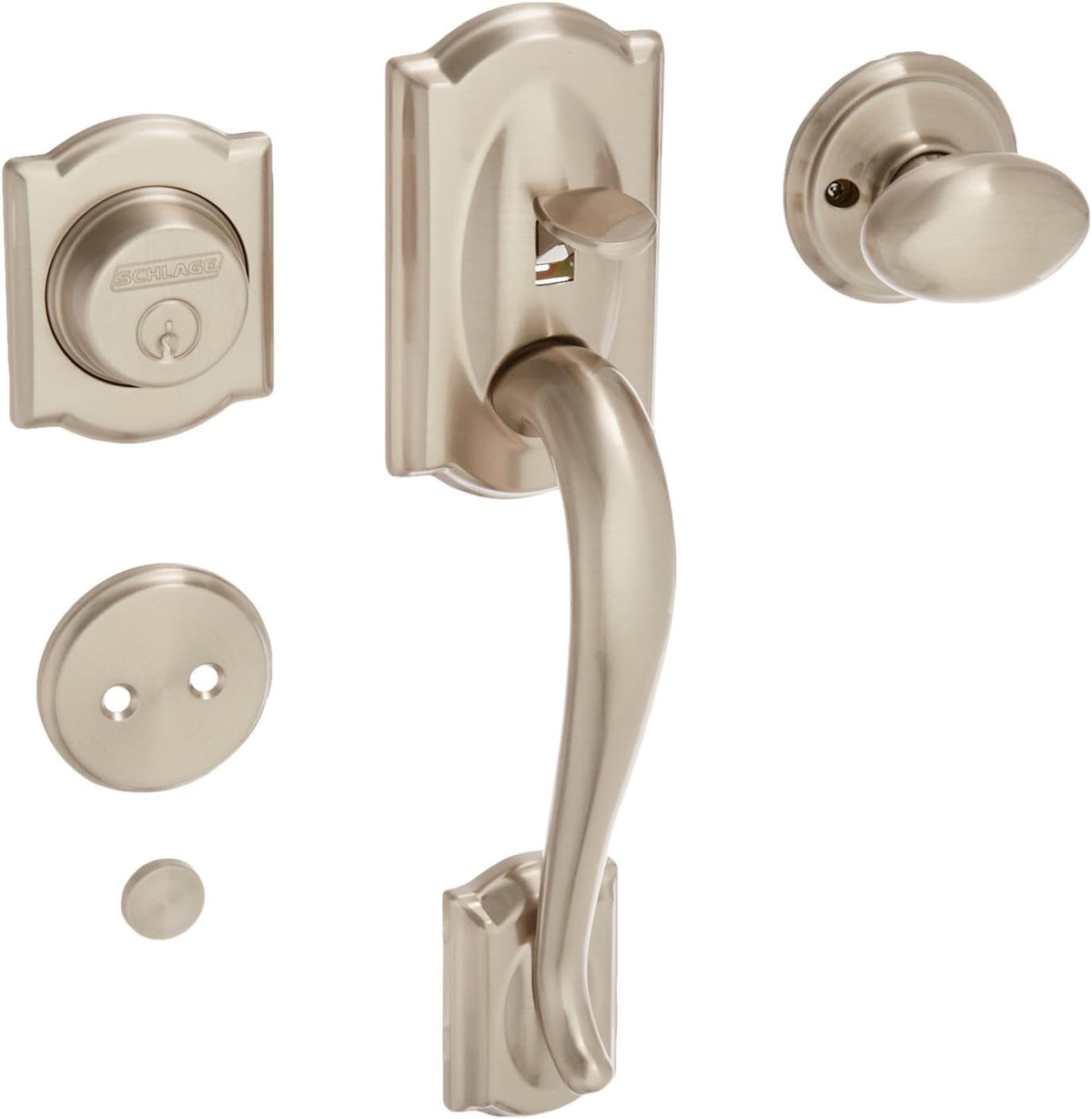 Satin Nickel Inactive Handleset with Lever K524255