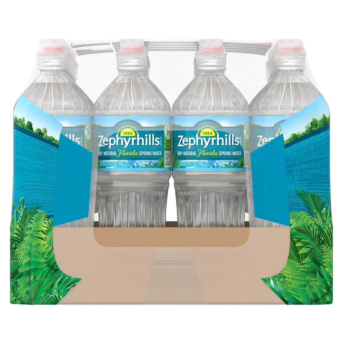 Natural Spring Water 24-700mL Sport Bottles with Flip Cap A1857