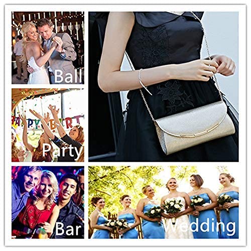 Gold Clutch Evening Bag with Chain X496