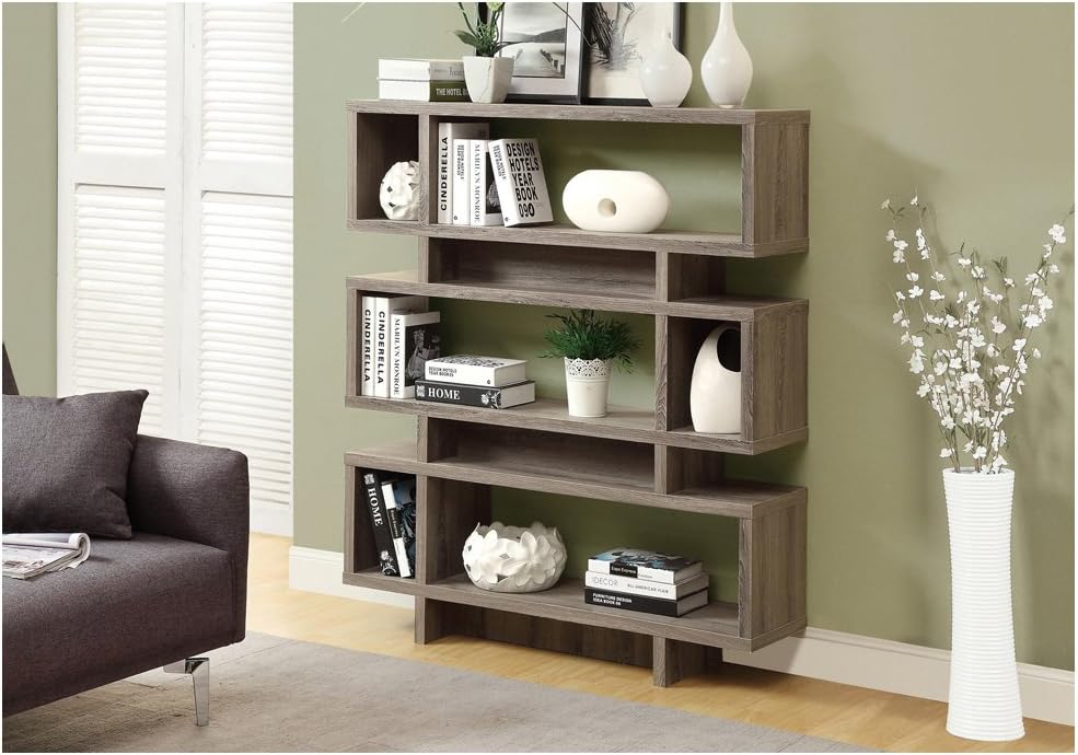 White Modern Style Bookcase, 47.2 54.5 O552175