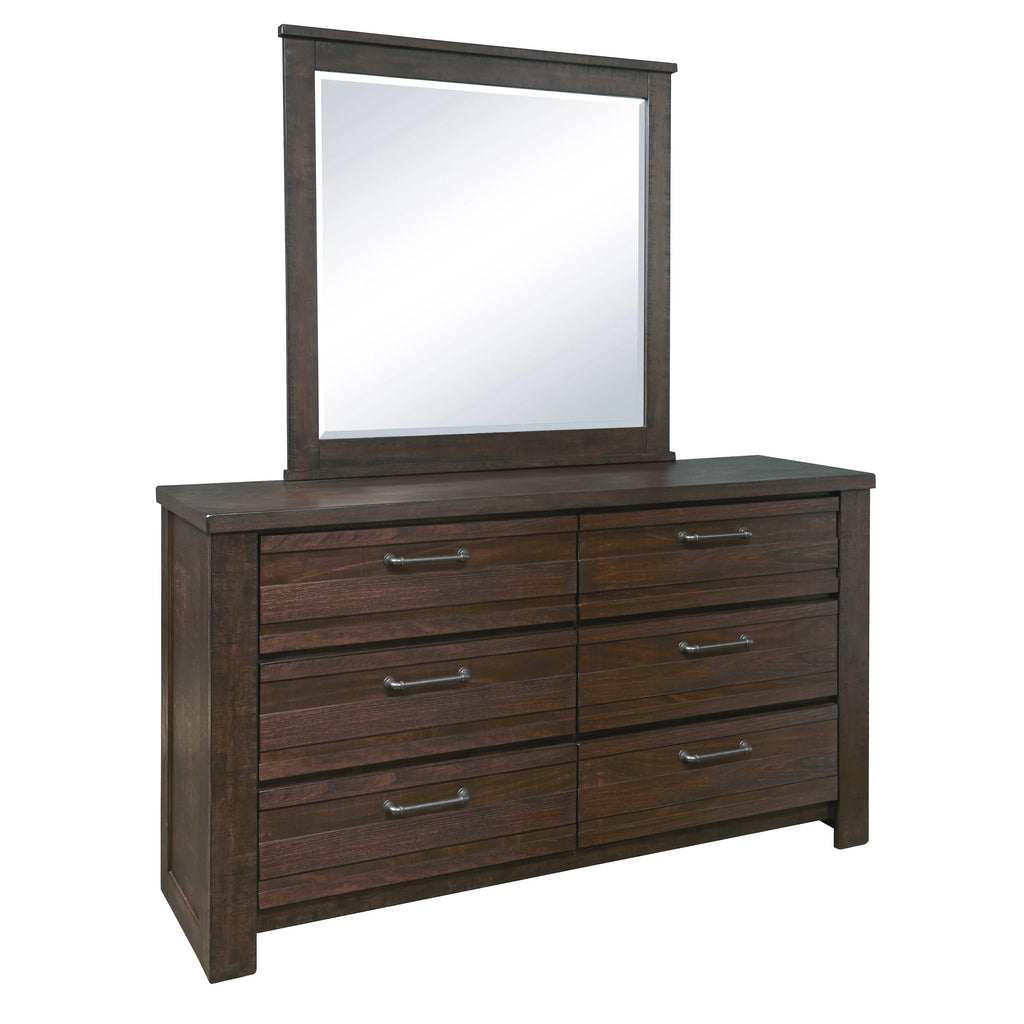 Queen Bed with Dresser, Mirror, Nightstand in Espresso K91932