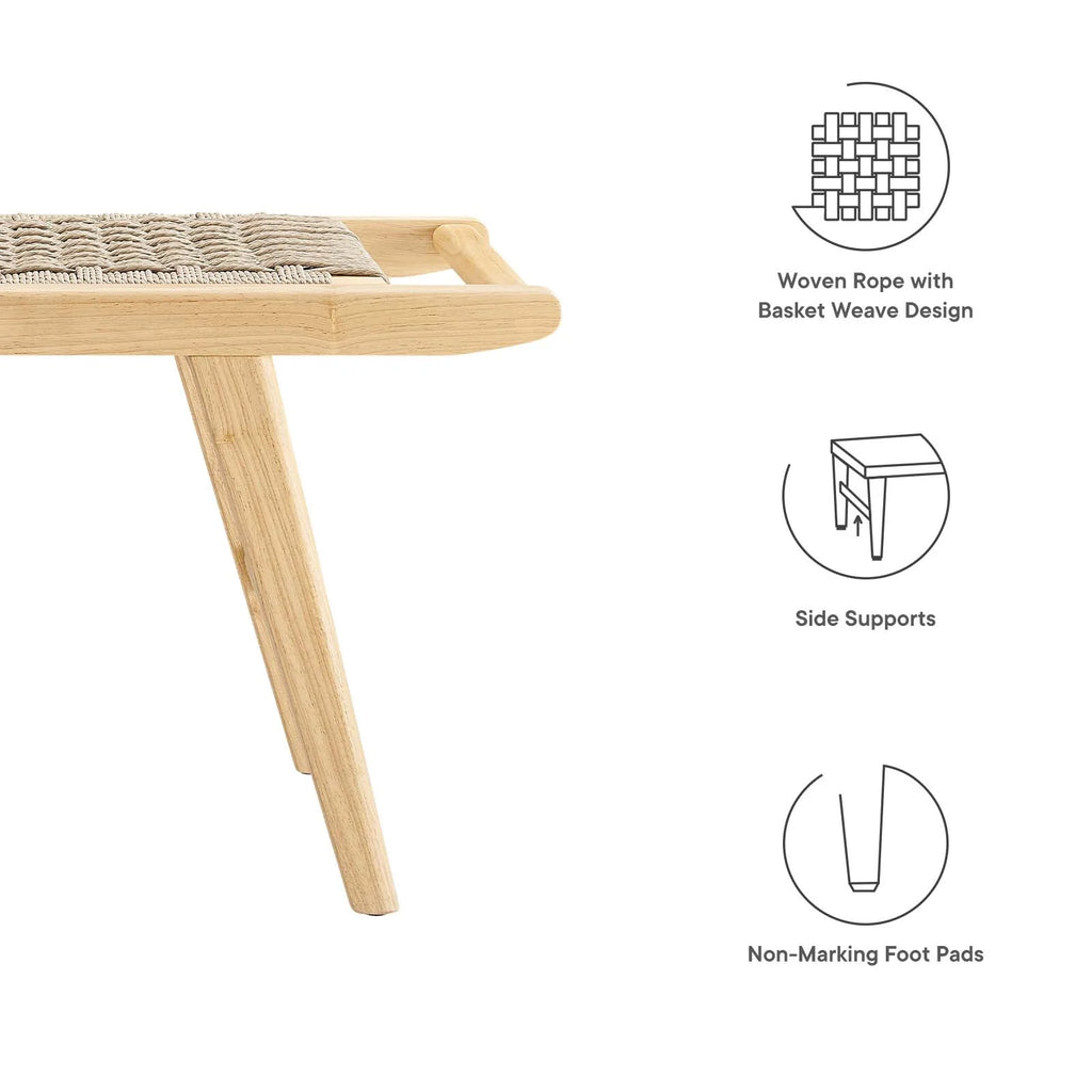 Natural Wood Bench B783