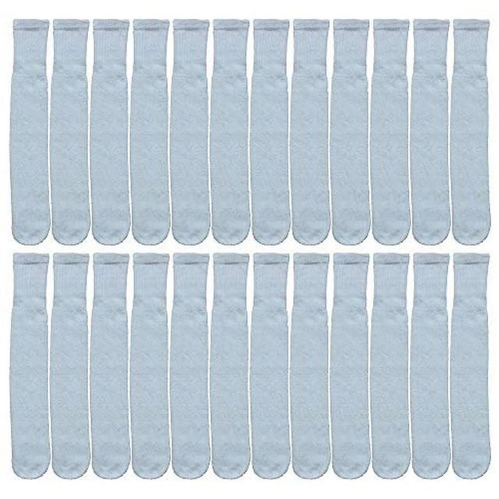 White Cotton Tube Socks 9-11 24 Pack J79551