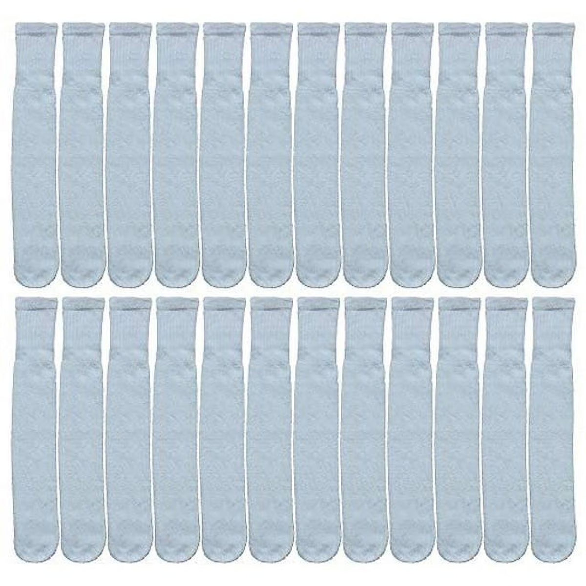 White Cotton Tube Socks 9-11 24 Pack J79551