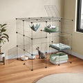 3-Tier Metal Wire Cat Cage Y205119