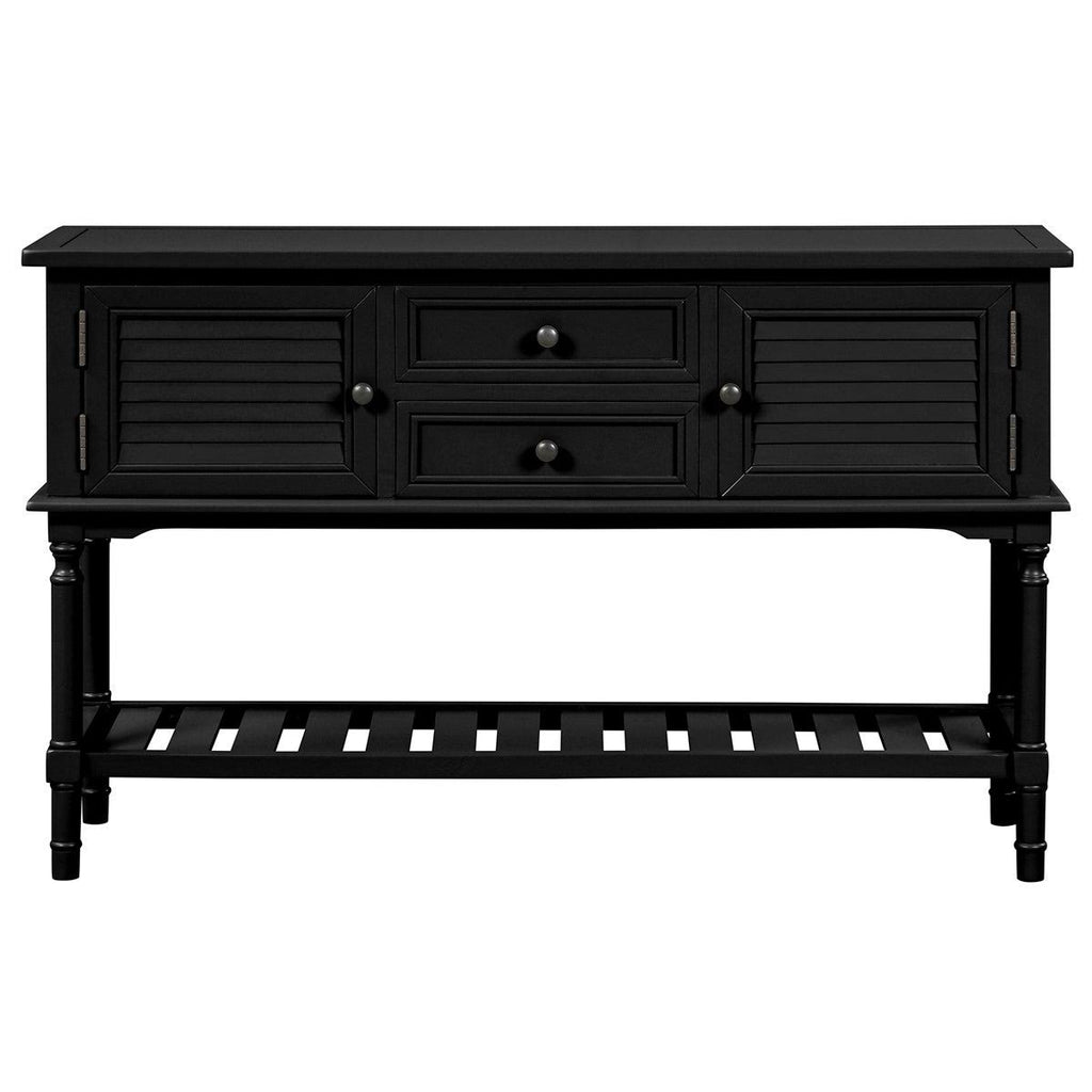 Navy Blue Console Table with 2 Drawers T55728