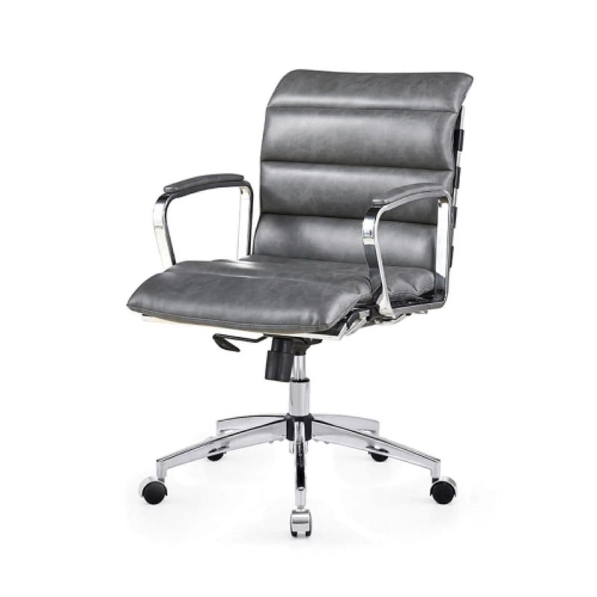 Antique Gray Metal Office Chair V903