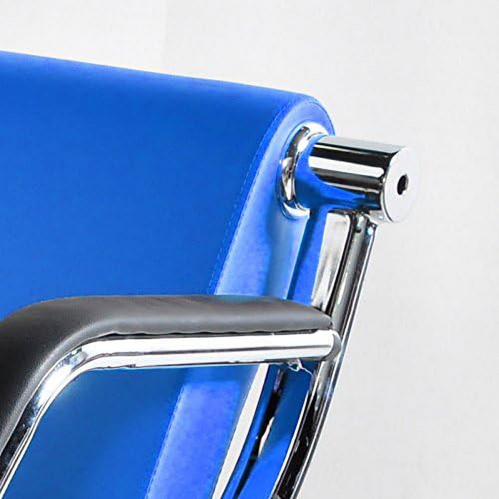Blue And Black PU Leather Office Reception Chair I894819