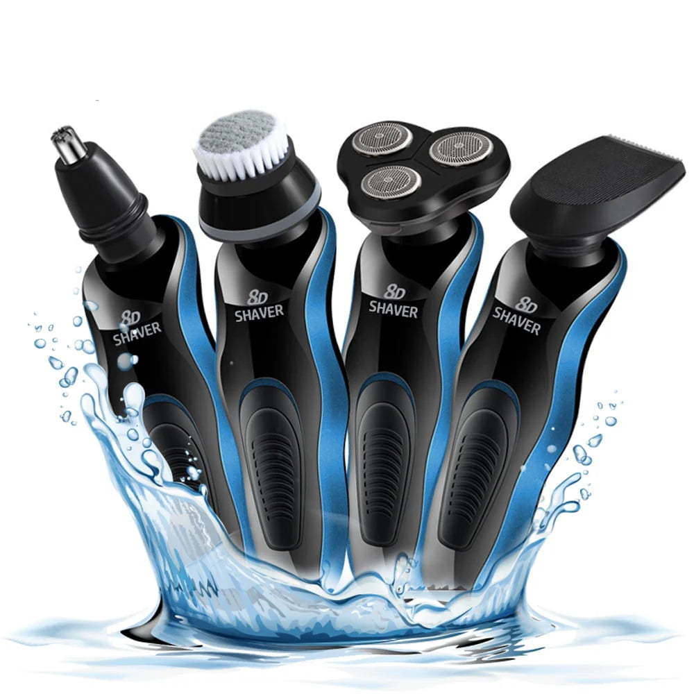 5-in-1 Waterproof Rechargeable Head Shaver Y89123