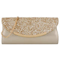 Gold Clutch Evening Bag with Chain X496