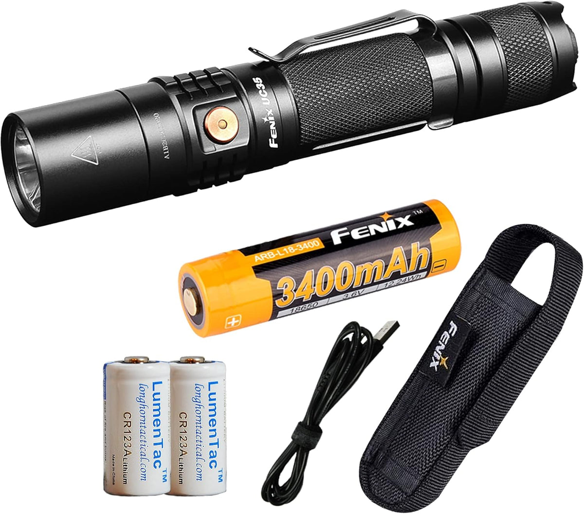 1000 Lumen Rechargeable Tactical Flashlight C566