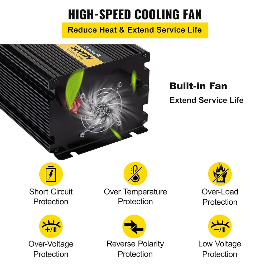 3000W Modified Sine Wave Power Inverter H55794